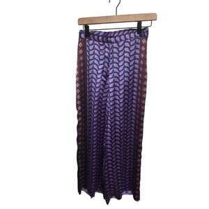 House of‎ Harlow 1960 Boho Print Wide Leg Pants Size S *Some snags see photos
